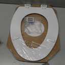 Bemis 1500EC 390 Lift-Off Wood Elongated Toilet Seat, Cotton White (Pack of 1)