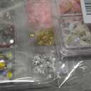 2 Boxes Pink White Acrylic Nail Charms and Gems, Bow Moon Flower Nail Art Charms, 3D Nail Charms with Rhinestones Nail Art Pearls, Silver Gold Nail Gems Charms for Nail Art Decor