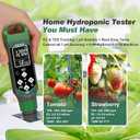 pH Meter Digital Display Color Screen 4 in 1 pH Tester pH EC TDS Temp Water Quality Test Pen Suitable for Home Planting Hydroponics Swimming Pool Drinking Water Brewing Hot Tub NFC DWC
