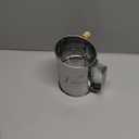 Flour Sifter, 3 Cup Flour Sifter for Baking Fine Mesh Rotary Hand Crank with Loop Agitator for Quick Sifting, Flour Sifter Stainlees Steel, Crank Sifter Flour for Baking Cakes and Spices Toresano