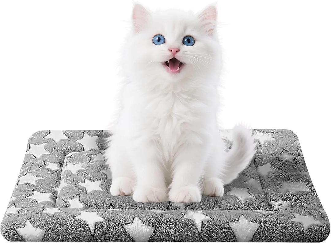 Dog Bed Mat for Crate, Soft Kennel Pad, Durable Comfort Mat for Dogs and Cats, Home and Crate Use (Gray, 18"*14"*1.5")