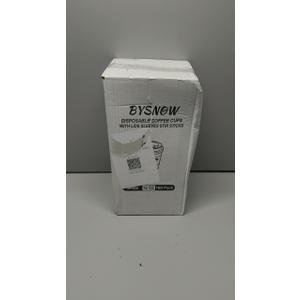 100 Pack 12 oz Disposable Coffee Cups with Lids and Sleeves, Paper Coffee Cups for Hot/Cold Drinks, Leak-Proof To Go Cups with Lids for Home, Cafes, Events and Office