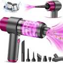 EYYA Handheld Car Vacuum Cleaner Cordless, 15000PA High Power Car Vacuum Cleaner & Air Duster, 4-in-1 Portable Mini Car Vacuum Cleaner with LED Light, Hand Held Vacuum Cleaner for Car Home Office