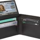 Men's Leather Wallet, Bi-fold, Classic Design,Brown Genuine leather | Leather Wallets for Men, Genuine Leather Mens Wallets Bifold with ID Windows (Brown)