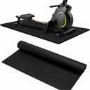 VTORY Large Yoga Mat 6'x 4', Extra Wide Exercise Mat for Men and Women, Yoga Mat 1/4 & 1/3 & 1/2 Thick, Non-Slip, Durable Workout Mat for Home Workout, Yoga, Pilates, Stretching (black)