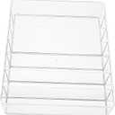Acrylic Eyeshadow Palettes Organizer Makeup Organizer for Vanity 7 Compartment Storage Rack for Makeup Stands Cabinets