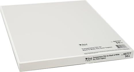 C-Line Transparency Film for Plain Paper Copiers, Clear, 8.5 x 11 Inches, 50 Sheets per Box (60727)(Not for use in inkjet printers)