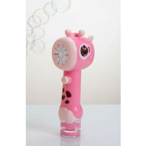 Giraffe Bubble Machine Gun, Bubbles Wands Maker For Toddlers With Bubble Solution Party Favors - Pink 