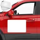 Pack of 4 Blank Car Door Magnet Sticker, Rounded Corners Magnetic Vehicle Sign, Perfect Magnet for Car to DIY Advertise Business and Cover Company Logo, Personalized Magnet Decal, 18x12 inch White