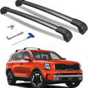 300lbs Roof Rack Cross Bars Compatible with Kia Telluride 2019-2026 S EX SX SX-P (Except X-Line and X-Pro), Aluminum Lockable Flush Roof Rails Crossbars for Rooftop Cargo Carrier Luggage Canoe