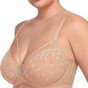 HSIA Minimizer Bras for Women Full Coverage, Unlined Lace Sexy Plus Size Underwire Bra for Large Breasts (L)