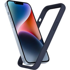 K TOMOTO Compatible iPhone 14 Plus Bumper Case (6.7 Inch), Liquid Silicone Protective Frame [Shock Absorption, Raised Edge & Drop Protection], Silky and Soft Touch, Navy Blue