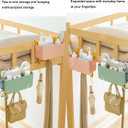 Bedside Organizer Storage Caddy Hanging as Bunk Bed Storage Accessories Handrail Multi Pockets for Dorm Bunk Bed Shelf