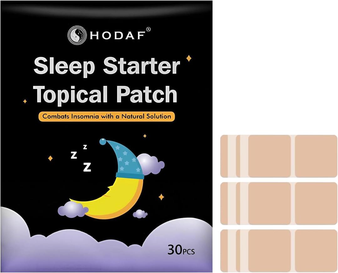 4 x Sleep Patches for Adults Sleep Patch with Melatonin Natural Plant-Based Sleep Support for Men and Women, that Last All Night Long-Lasting Night Comfort for Men & Women