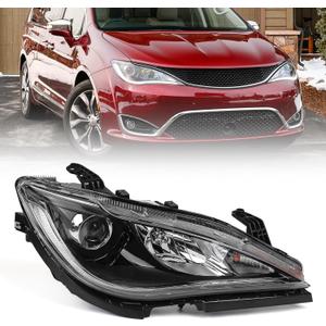 Huray Right Headlight Assembly Fit for Chrysler Pacifica 2018 2019 2020, RH HID Headlamp [Only for Xenon Model] OE Style Replacement for CH2519152 68228948AH Passenger Side