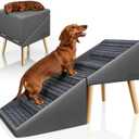 Dog Stairs & Ramp for High Bed & Couch,22.8" 6-Step Foldable Split Ottoman
