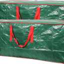 Christmas Tree Storage Bag- 2 pack - Fits Up to 7.5ft Xmas Disassembled Trees with Durable Reinforced Handles & Dual Zipper -Waterproof Material Protects from Dust,Moisture(Green, 7.5ft)