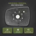 Right Outside Mirror Glass Compatible With Kia Sorento wo/Heat Replaces 876211U000 11 12 13 2011 2012 2013