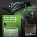 2 x UIRWAY Fire Pit Cover 44 Inch Round, Waterproof Outdoor Fire Pit Cover, 600D Heavy Duty Oxford Fabric Firepit Cover with PVC Coating, Strong Tear & Windproof Patio Fire Pit Table Cover, Black