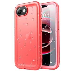 SPORTLINK for iPhone 16e Waterproof Case - Shockproof Dustproof Case with Built-in Clear Screen Protector, Full Body Heavy Duty Sealed Protective Cover for iPhone 16e 6.1" Pink
