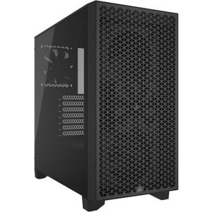 Corsair 3000D Airflow Mid-Tower PC Case  3-Pin Fans  Four-Slot GPU Support  Fits up to 8X 120mm Fans  High-Airflow Design  Black Corsair 3000D Airflow Mid-Tower PC Case  3-Pin Fans  Four-Slot GPU Support  Fits up to 8X 120mm Fans  High-Airflow Design  Black