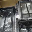 Brilvibera 2-Pack 16" Large Black Outdoor Wall Light