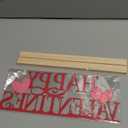 COCHIE Metal Happy Valentine's Day Sign, Valentines Day Decorations for Home, Party, Shelf, Mantel, Indoor, Valentine Heart Decor, Valentines Day Table Top Decoration (Valentine)