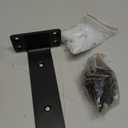 6 Pack - 6 inch Black Hidden L Shelf Bracket (1/5 Inch Thicked) Iron Floating Shelf Brackets Rustic Industrial Metal Brackets for Shelf Support