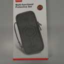 Switch 2 Accessory Bundle, 9-in-1 Protection Kit: Travel Carrying Case, Dockable Hard Shell, Silicone Grip Cover, 2 Tempered Glass Screen Protectors, 4 Thumb Grips for Switch 2 All-in-One Complete Set