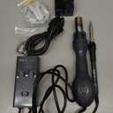 BK858E Hot Air Soldering Station, 90W Portable Solder Station, 2-IN-1 Soldering & Hot Air Rework Station with Digital Temperature Correction and Sleep Function