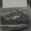 Smooth Triple Fusion Back Massager, with Heat, Vibration & Lumbar Traction - Deep Tissue Lumbar Pillow for Lower Back Pain Relief, Relaxation for Home, Office - Corded Electric Dark Gray