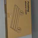 20 Inch Folding Teak Shower Bench - Wall Mounted Space-Saving Shower Seat for Elderly & Adults, Brushed Nickel Cover, 400lb Weight Capacity, Ideal for Shower, S