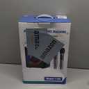 Karaoke Machine, Portable Bluetooth Karaoke Speaker with 2 Wireless Microphones, PA System for Adults Kids with LED Lights & Echo Adjustment, Supports TWS/TF/USB/AUX for Home Party (T03-2 MICS)