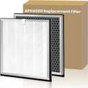 2 Pack Upgraded APH4000 Replacement Filters Compatible with KNKA APH4000 Air Purifier, True HEPA High-Efficiency Activated Carbon Filter for Home Large Room, Part # APH4000LX