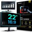 VINTEZ 22 Inch 16:9 Privacy Screen for Computer Monitor and Laptop - Anti Glare Protector Film Blue Light Filter Eye Protection - Computer Screen Privacy Shield, [1 Pack] : Electronics