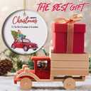 New Grandparents Christmas Ornament 2025 Best Grandpa and Grandma Gift Grandparents Keepsake Ceramic Family Legacy Decor (C3)