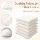 Geetery 12 Pcs Bulk Floor Pillows Cushion for Kids Classroom,White,Square, 15.7IN