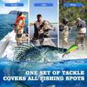 Advent Calendar Fishing Christmas Countdown - 24 Days Fishing Lures Set for Fisher Adult Men - 2025 Xmas Surprise Gift for Father, Grandpa