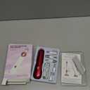 Professional Manicure Pedicure Set - Cordless Electric Foot Nail Care Trimmer Buffer Tools - 5 Speeds, Rechargeable, Thick Nails (Red)