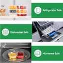 40 Pack 6 oz Small Snack Pack Containers with Lids, 2025 New 2 Compartment Snack Boxes Small Plastic Portion Control Condiment Container for Dipping Sauce, Travel Snacks, Lunch