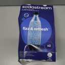 sodastream 1L Twin Pack Dishwasher Safe Slim Bottle (White)