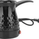 Coffee Maker, ABS Stainless Steel Electric Arabic, Greek & Turkish Coffee Pot, 600ml Even Heating Tea Maker Kettle with Removable & Anti Scald Handle for Greek Arabic Tea, Milk, Butter