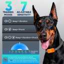 Dog Bark Collar for Large Medium Small Dogs, Effective No-Bark Collar, Smart Barking Collar, Rechargeable Bark Collar with 7 Sensitivity, 3 Modes, Waterproof, Carrot Orange