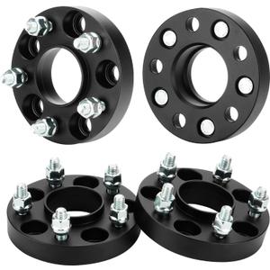 Youxmoto 5X4.5 1 inch Wheel Spacers Fit for Dodge Avenger Caliber Stealth, 5X114.3 Forged Adapters with M12x1.5 Studs 67.1mm Bore Hub Fit for Ford Escape 2001-2012, Fusion 2006-2012, 4PCS