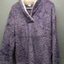 OLRIK Plus Size Hooded For Women V Neck Pullover Oversized Sweatshirts Long Sleeve Tops Loose Fit XXL Warm