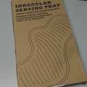 Li&Zhao Plastic Serving Trays - 3 PCS Restaurant Lunch Tray Large Plastic Cafeteria Trays for Serving Food for Party, Picnic, Holidays(3 Colors)