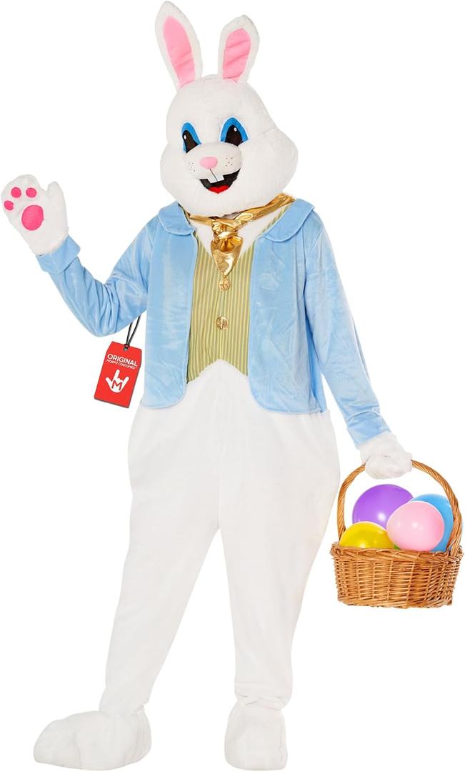 Morph Deluxe Easter Bunny Costume Adult, Bunny Suit, Easter Costumes for Adults, Rabbit Costume Adult