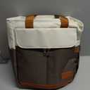 JOYHILL Lunch Bag for Man, Lunch Tote for Woman, Leakproof Insulated Lunch Box with Shoulder Strap, Adult Reusable Lunch Cooler Tote Bags for Work PicnicCamping Beach (B-BROWN)