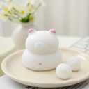 2 x Taba Squishy Cat Squeeze Toys,Sensory Fidget Toy for Your Best Mellow and Chill,Party Favors,Perfect Desk Accessory for Adults (White)