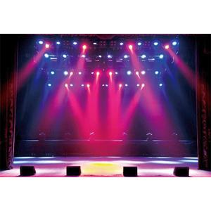 Yeele 10x8ft Stage Concert Backdrop Lighting Nightclub Musical Hall Club Background for Photography Sing Dance Performance Scene Photo Booth Shoots Vinyl Studio Props